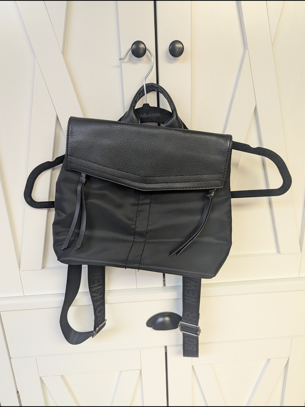Botkier Black Nylon & Leather Backpack